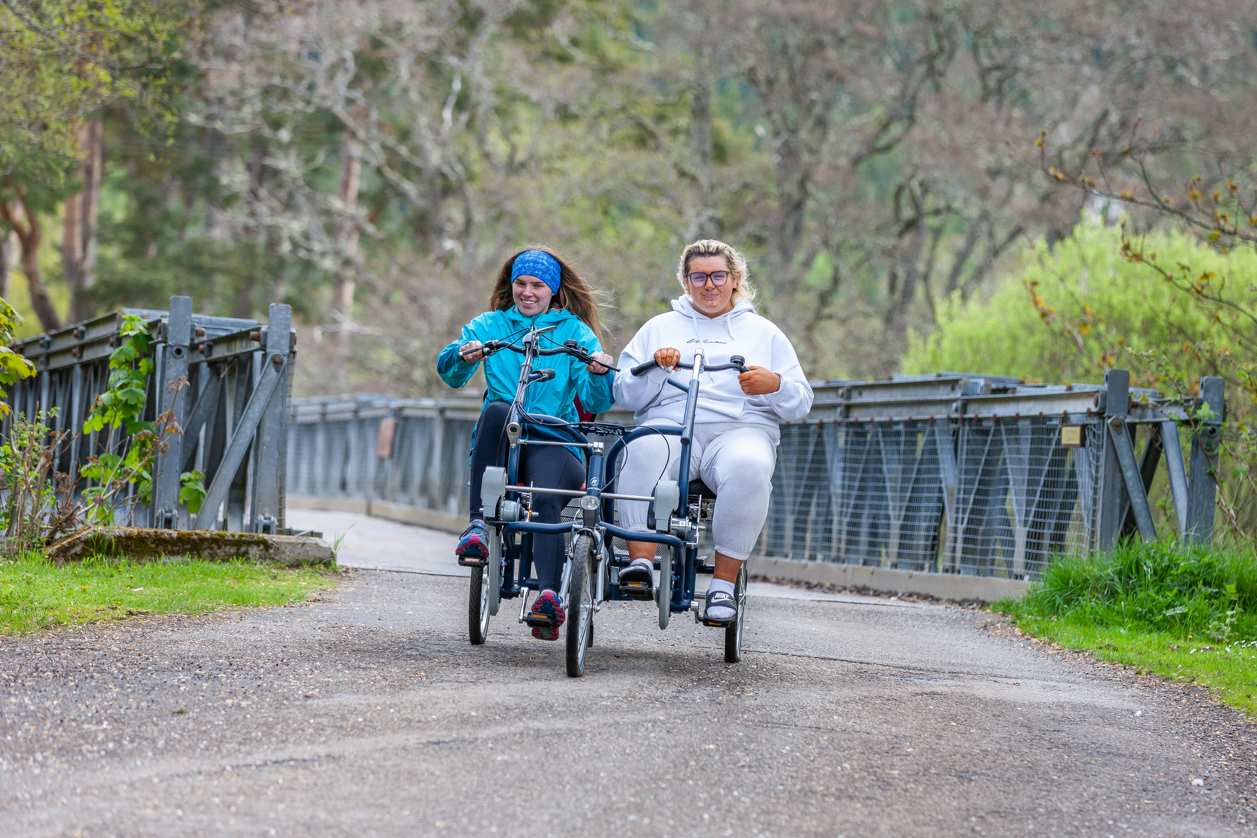 Side by side online bicycle built for two